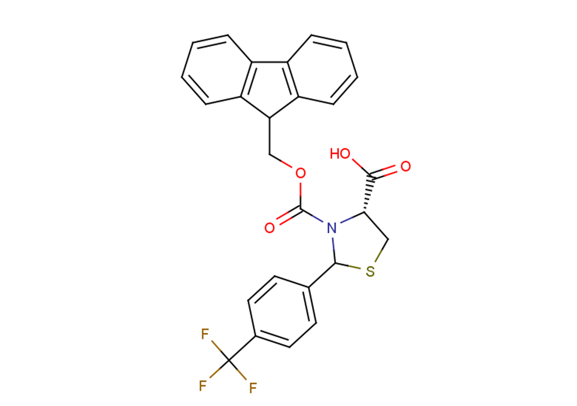 (4R)-3-[(9H-fluoren-9-ylmethoxy)carbonyl]-2-[4-(trifluoromethyl)phenyl]-1,3-thiazolidine-4-carboxylic acid