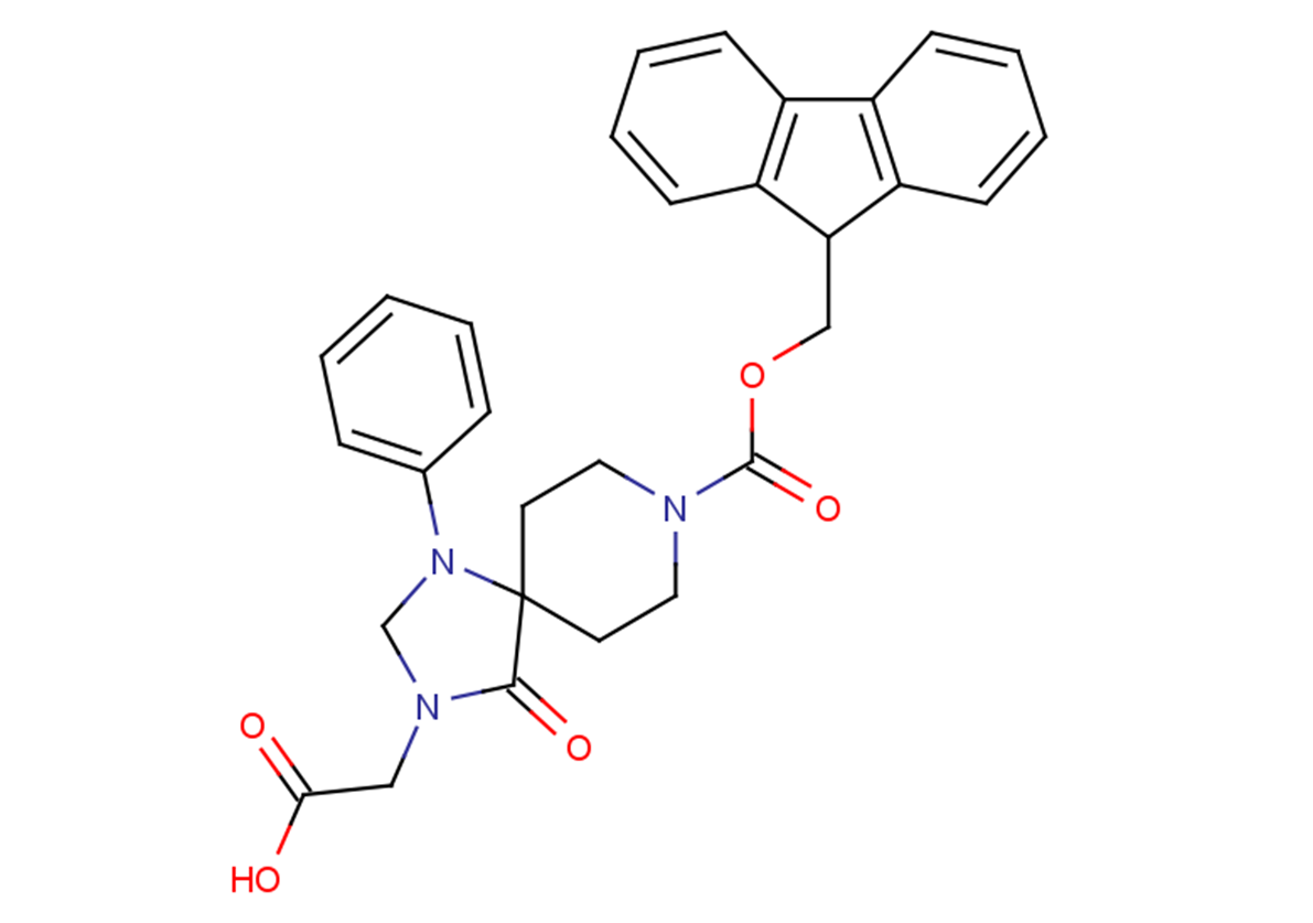 2-{8-[(9H-fluoren-9-ylmethoxy)carbonyl]-4-oxo-1-phenyl-1,3,8-triazaspiro[4.5]decan-3-yl}acetic acid