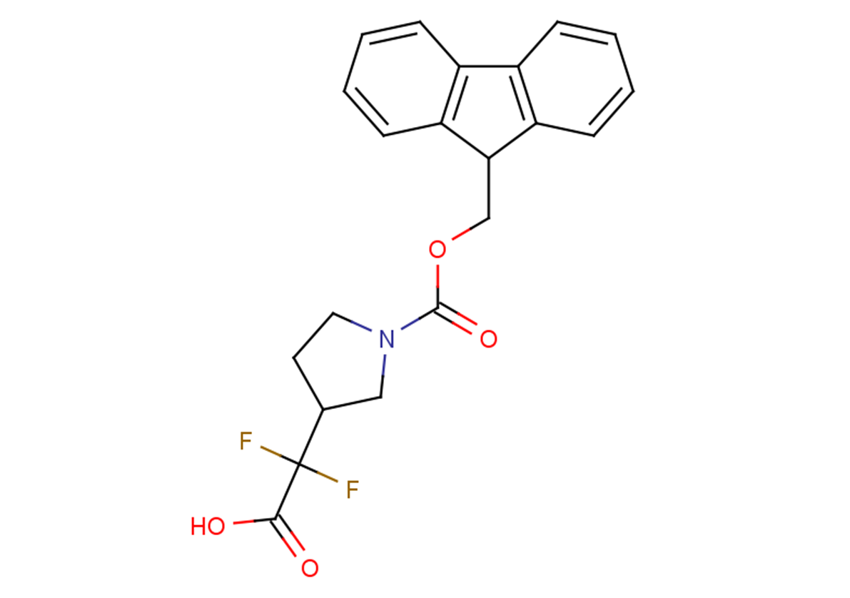 2-{1-[(9H-fluoren-9-ylmethoxy)carbonyl]pyrrolidin-3-yl}-2,2-difluoroacetic acid