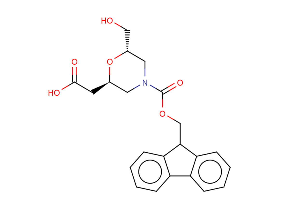 2-[(2R,6S)-4-[(9H-fluoren-9-ylmethoxy)carbonyl]-6-(hydroxymethyl)morpholin-2-yl]acetic acid