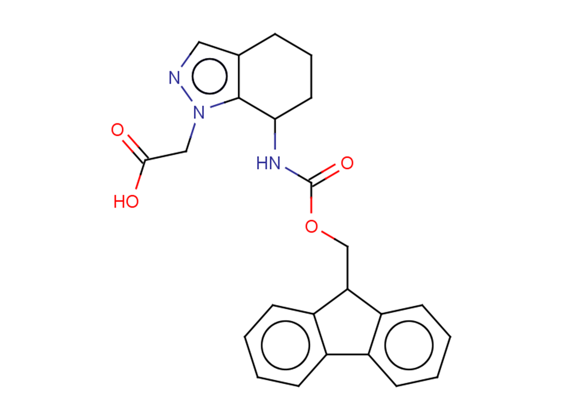 2-(7-{[(9H-fluoren-9-ylmethoxy)carbonyl]amino}-4,5,6,7-tetrahydro-1H-indazol-1-yl)acetic acid