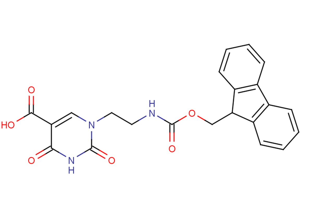 1-(2-{[(9H-fluoren-9-ylmethoxy)carbonyl]amino}ethyl)-2,4-dioxo-1,2,3,4-tetrahydropyrimidine-5-carboxylic acid