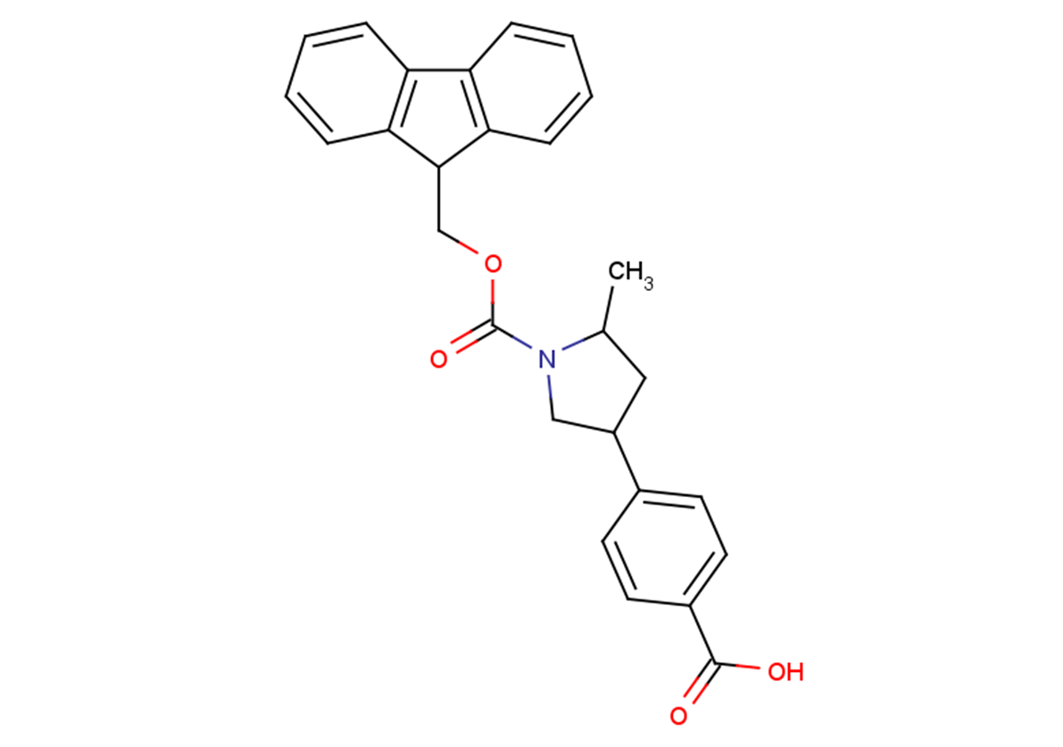 4-{1-[(9H-fluoren-9-ylmethoxy)carbonyl]-5-methylpyrrolidin-3-yl}benzoic acid