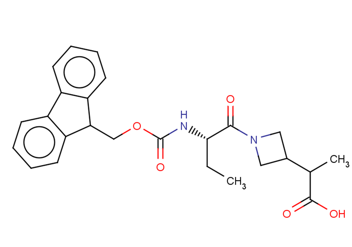 2-{1-[(2S)-2-{[(9H-fluoren-9-ylmethoxy)carbonyl]amino}butanoyl]azetidin-3-yl}propanoic acid