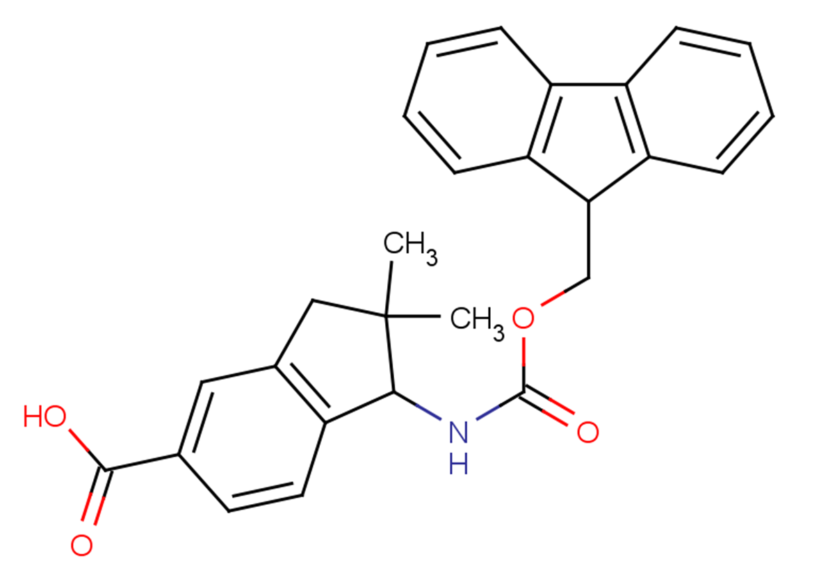 1-{[(9H-fluoren-9-ylmethoxy)carbonyl]amino}-2,2-dimethyl-2,3-dihydro-1H-indene-5-carboxylic acid