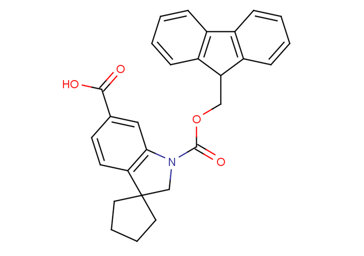 1'-[(9H-fluoren-9-ylmethoxy)carbonyl]-1',2'-dihydrospiro[cyclopentane-1,3'-indole]-6'-carboxylic acid