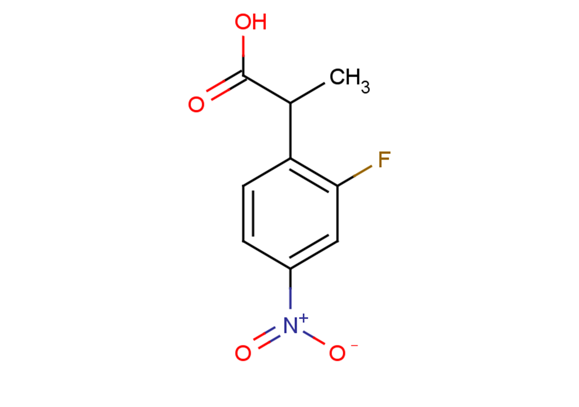 2-(2-fluoro-4-nitrophenyl)propanoic acid
