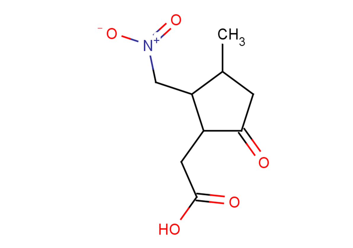 2-[3-methyl-2-(nitromethyl)-5-oxocyclopentyl]acetic acid