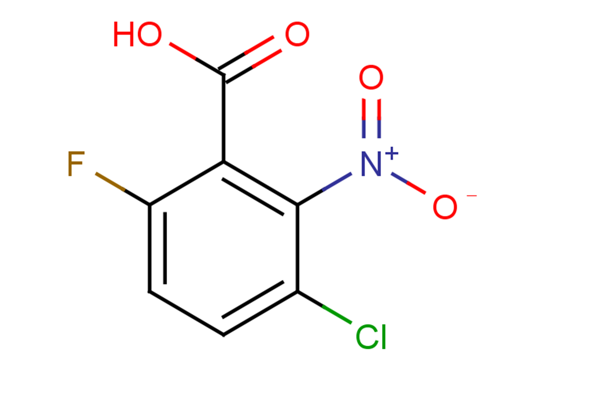 3-chloro-6-fluoro-2-nitrobenzoic acid