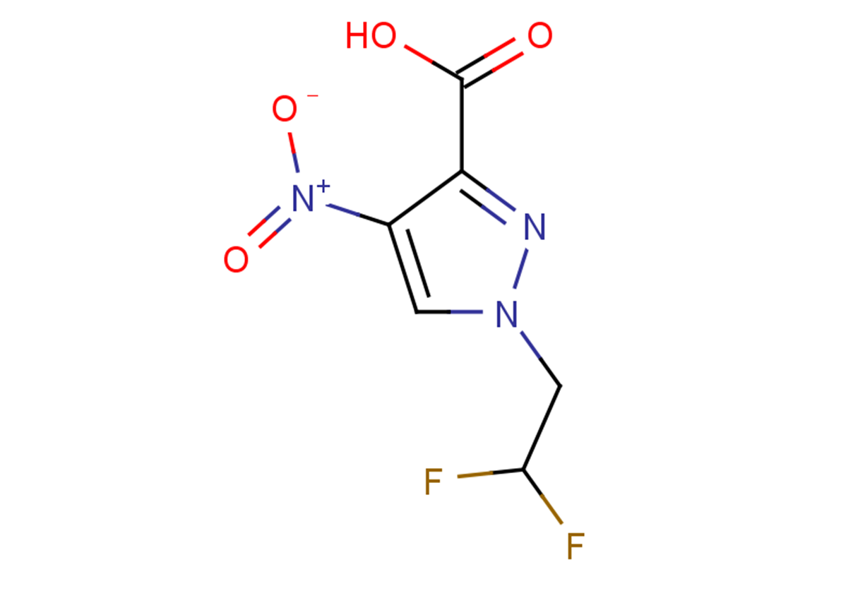 1-(2,2-difluoroethyl)-4-nitro-1H-pyrazole-3-carboxylic acid