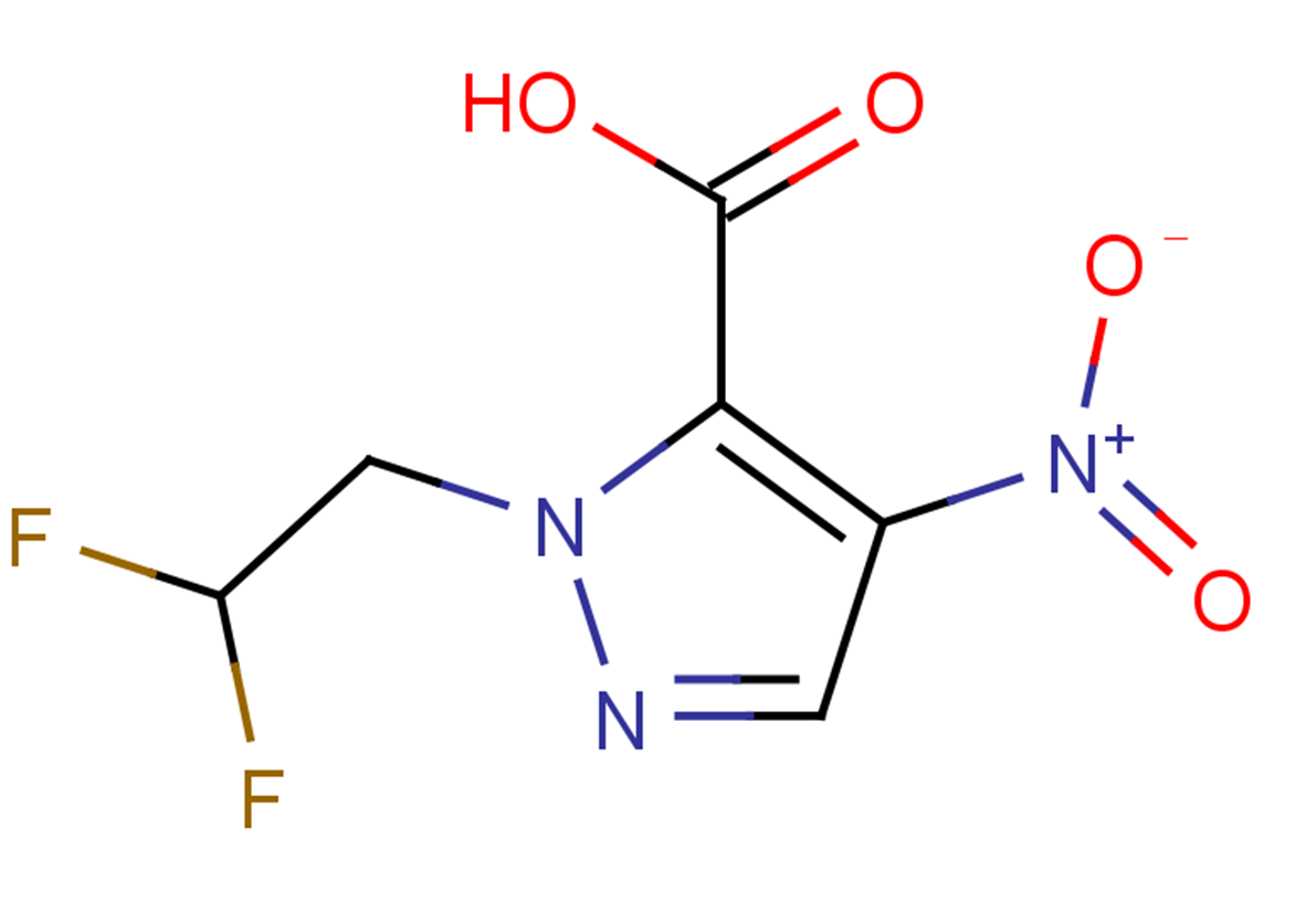 1-(2,2-difluoroethyl)-4-nitro-1H-pyrazole-5-carboxylic acid