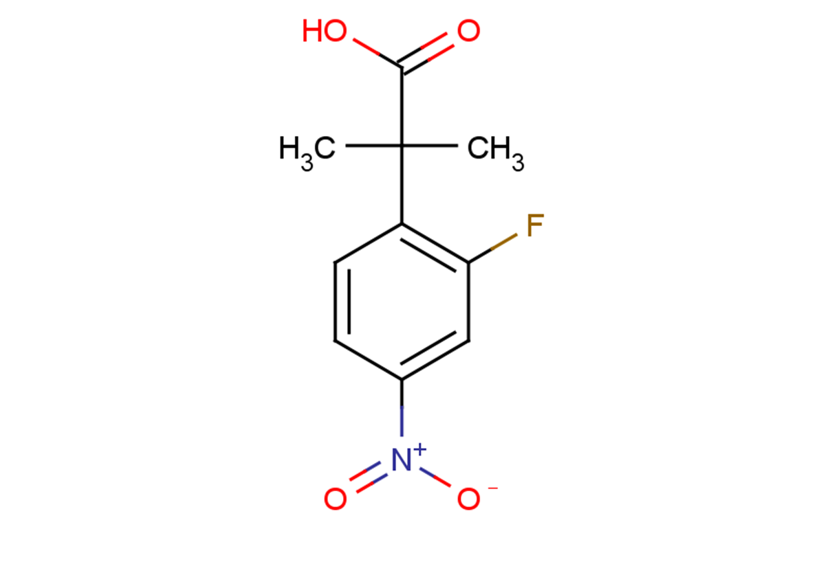 2-(2-fluoro-4-nitrophenyl)-2-methylpropanoic acid