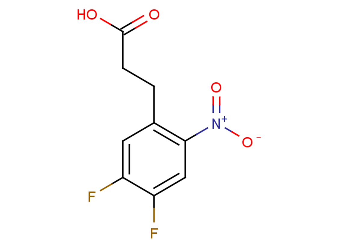 3-(4,5-difluoro-2-nitrophenyl)propanoic acid