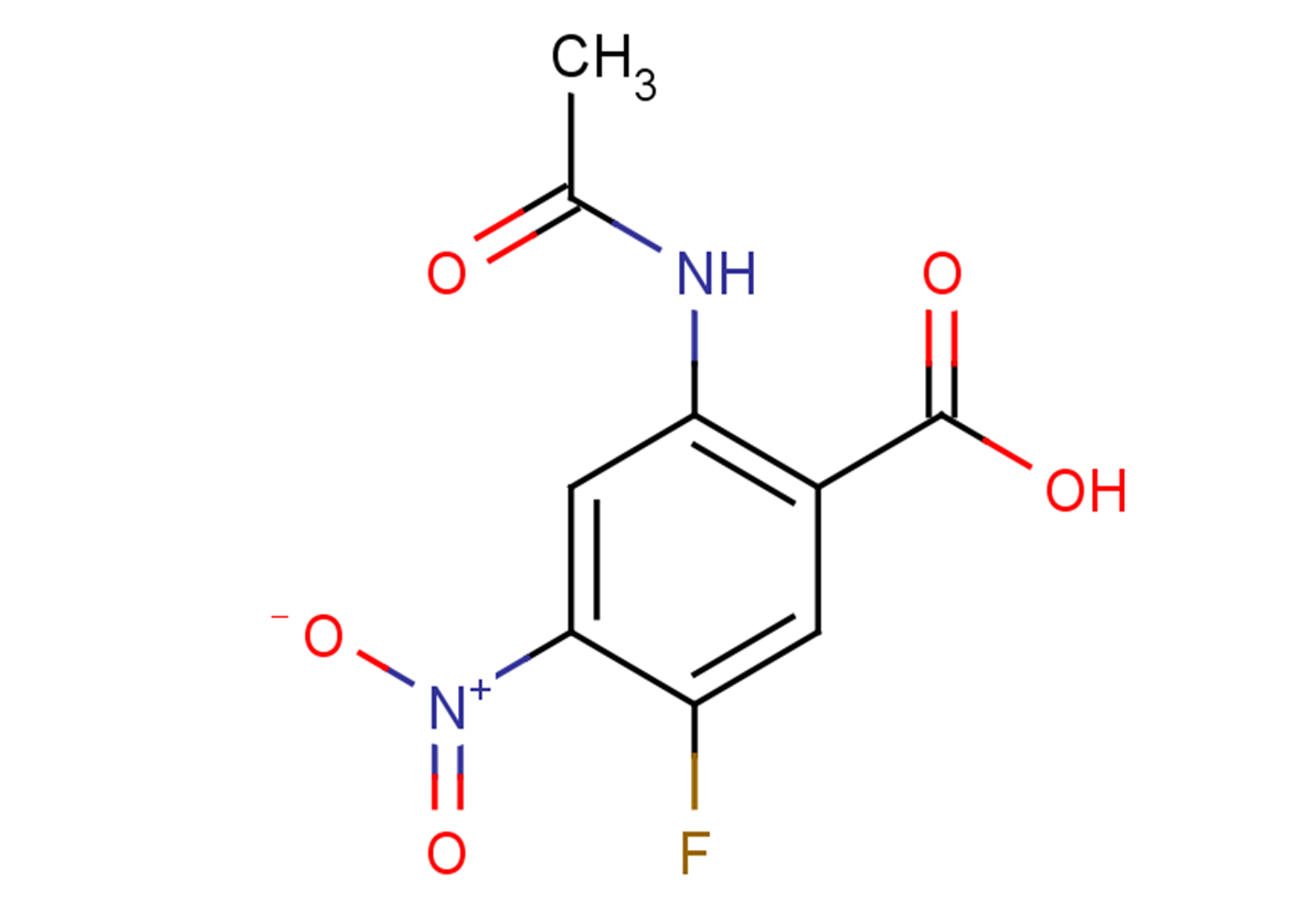2-acetamido-5-fluoro-4-nitrobenzoic acid