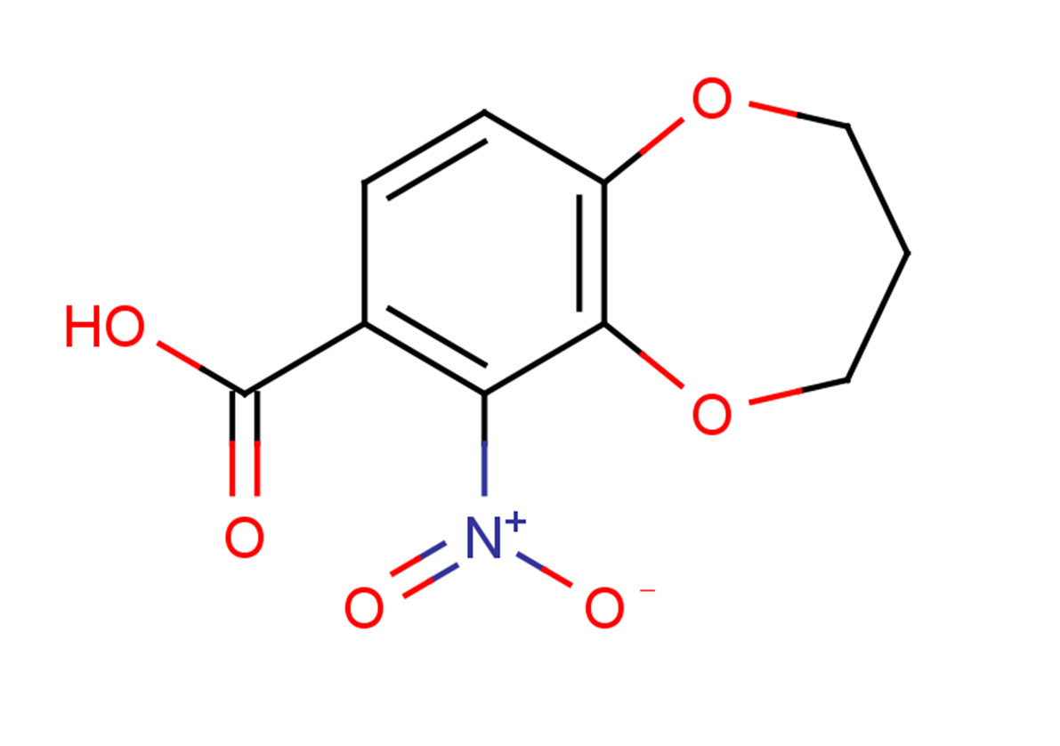 6-nitro-3,4-dihydro-2H-1,5-benzodioxepine-7-carboxylic acid