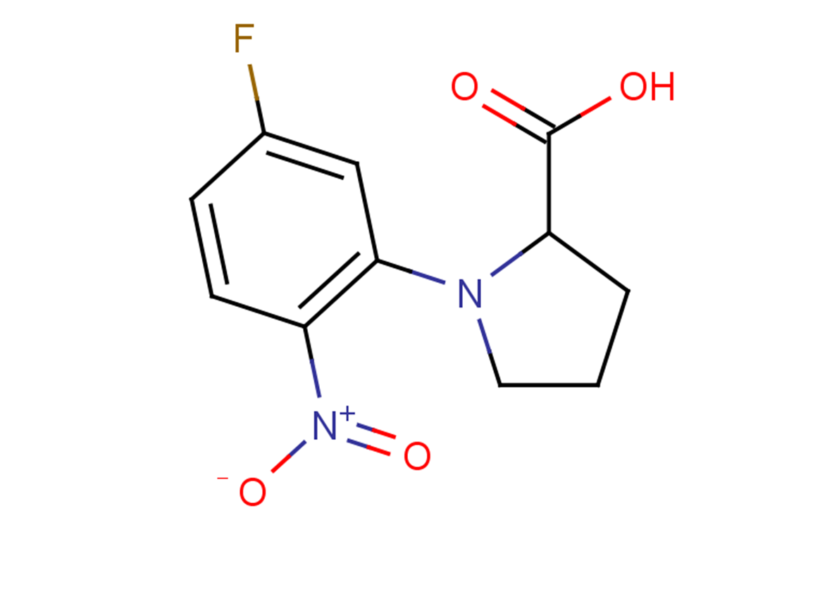 1-(5-fluoro-2-nitrophenyl)pyrrolidine-2-carboxylic acid