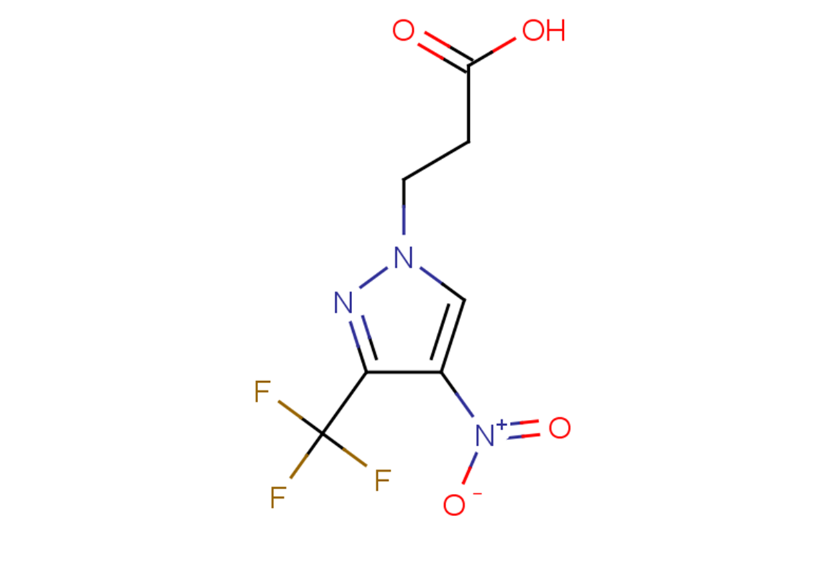 3-[4-nitro-3-(trifluoromethyl)-1H-pyrazol-1-yl]propanoic acid