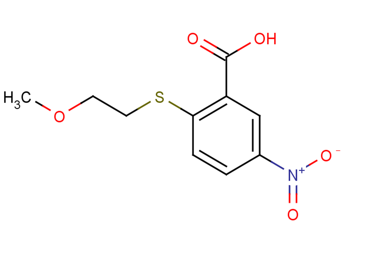 2-[(2-methoxyethyl)sulfanyl]-5-nitrobenzoic acid