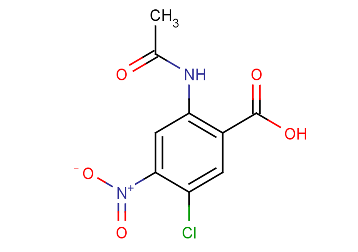 5-chloro-2-acetamido-4-nitrobenzoic acid