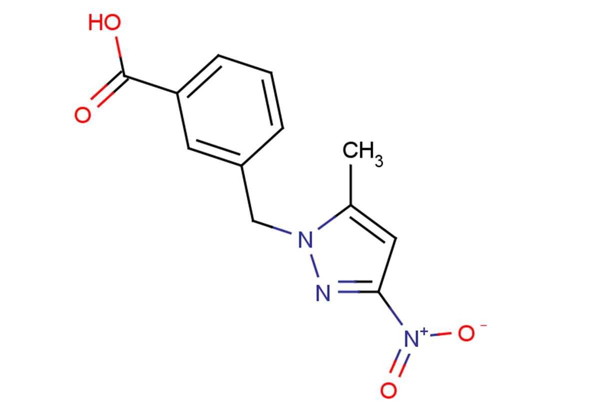 3-[(5-methyl-3-nitro-1H-pyrazol-1-yl)methyl]benzoic acid