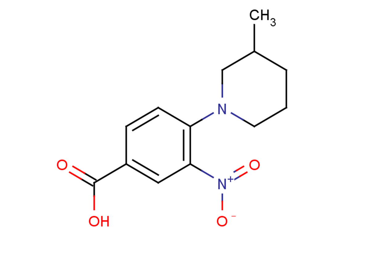 4-(3-methylpiperidin-1-yl)-3-nitrobenzoic acid