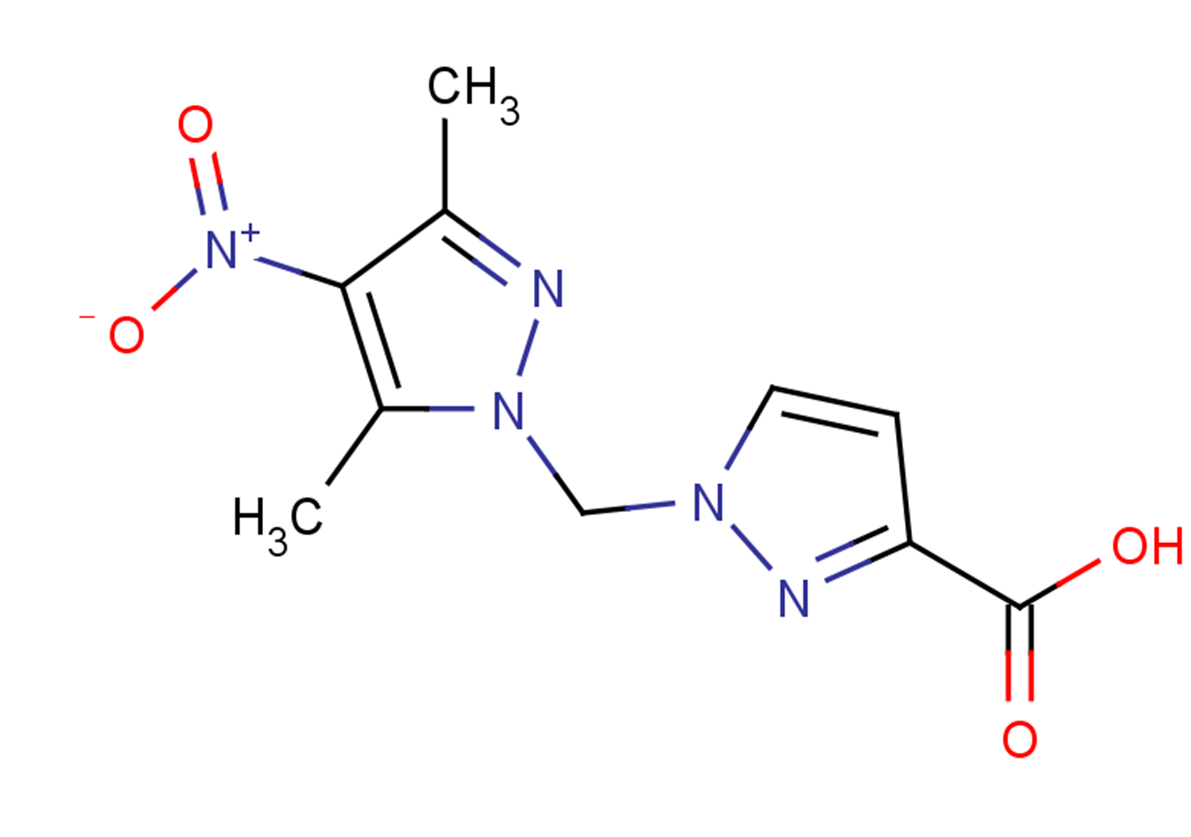 1-[(3,5-dimethyl-4-nitro-1H-pyrazol-1-yl)methyl]-1H-pyrazole-3-carboxylic acid