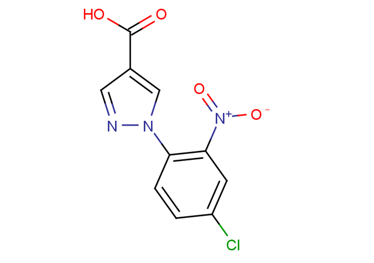 1-(4-chloro-2-nitrophenyl)-1H-pyrazole-4-carboxylic acid