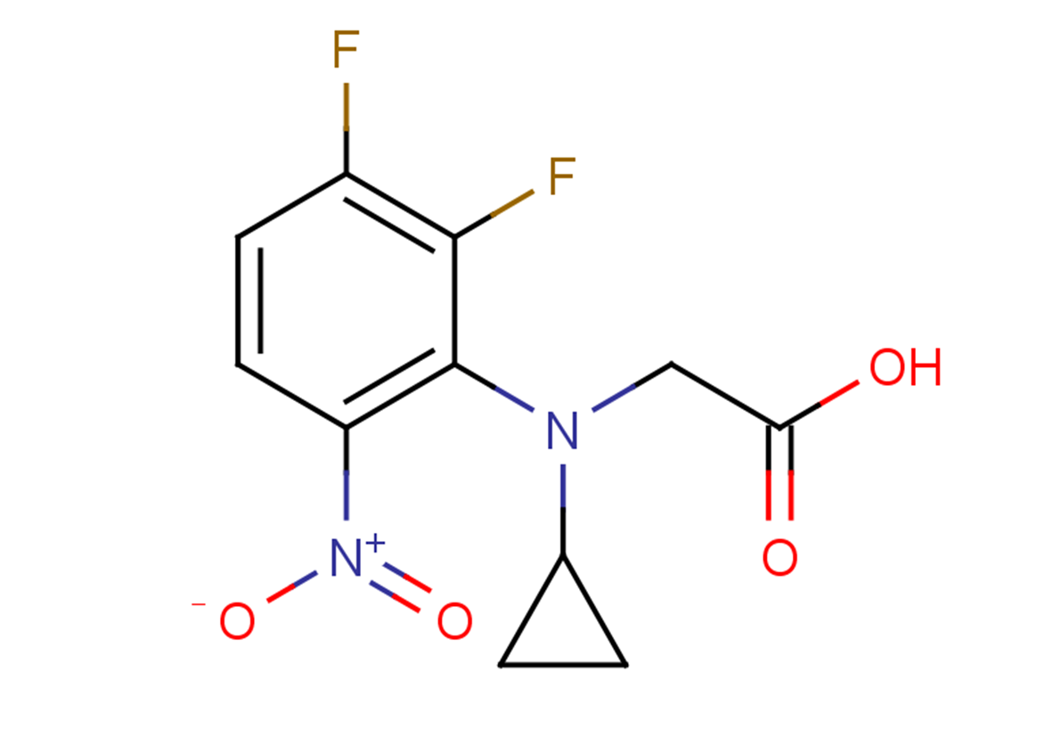 2-[cyclopropyl(2,3-difluoro-6-nitrophenyl)amino]acetic acid