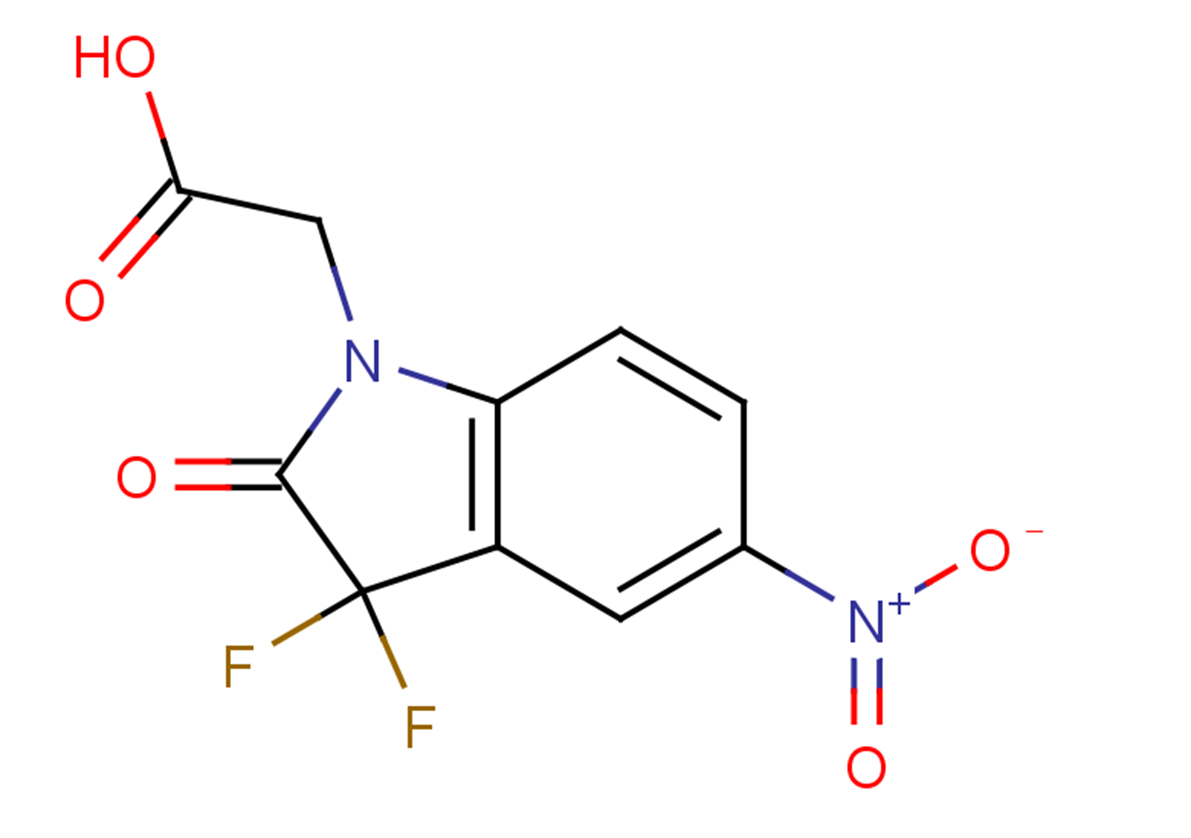 2-(3,3-difluoro-5-nitro-2-oxo-2,3-dihydro-1H-indol-1-yl)acetic acid