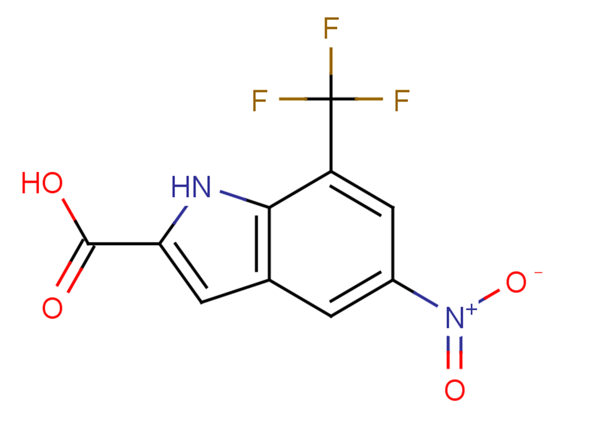 5-nitro-7-(trifluoromethyl)-1H-indole-2-carboxylic acid