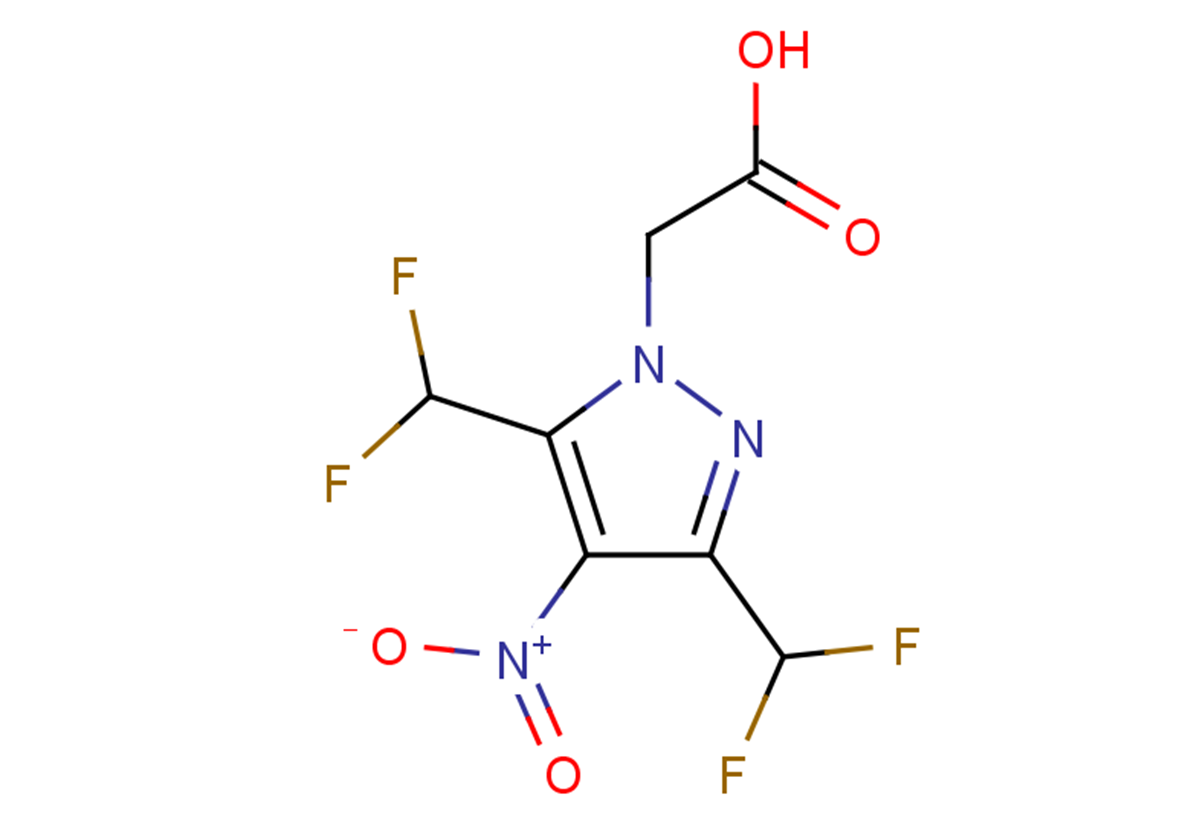 2-[3,5-bis(difluoromethyl)-4-nitro-1H-pyrazol-1-yl]acetic acid