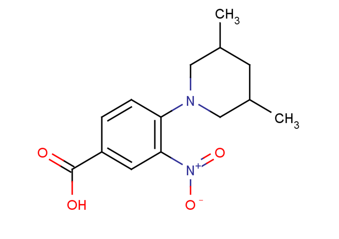 4-(3,5-dimethylpiperidin-1-yl)-3-nitrobenzoic acid