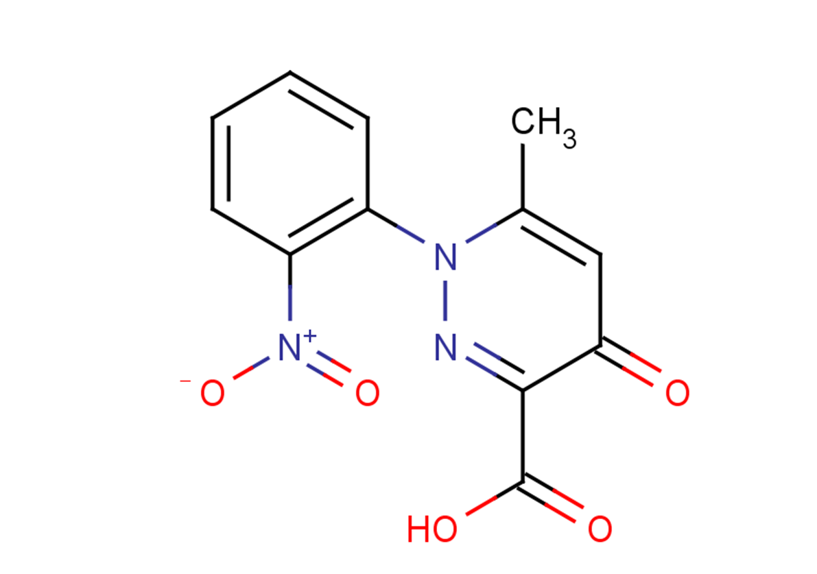 6-methyl-1-(2-nitrophenyl)-4-oxo-1,4-dihydropyridazine-3-carboxylic acid