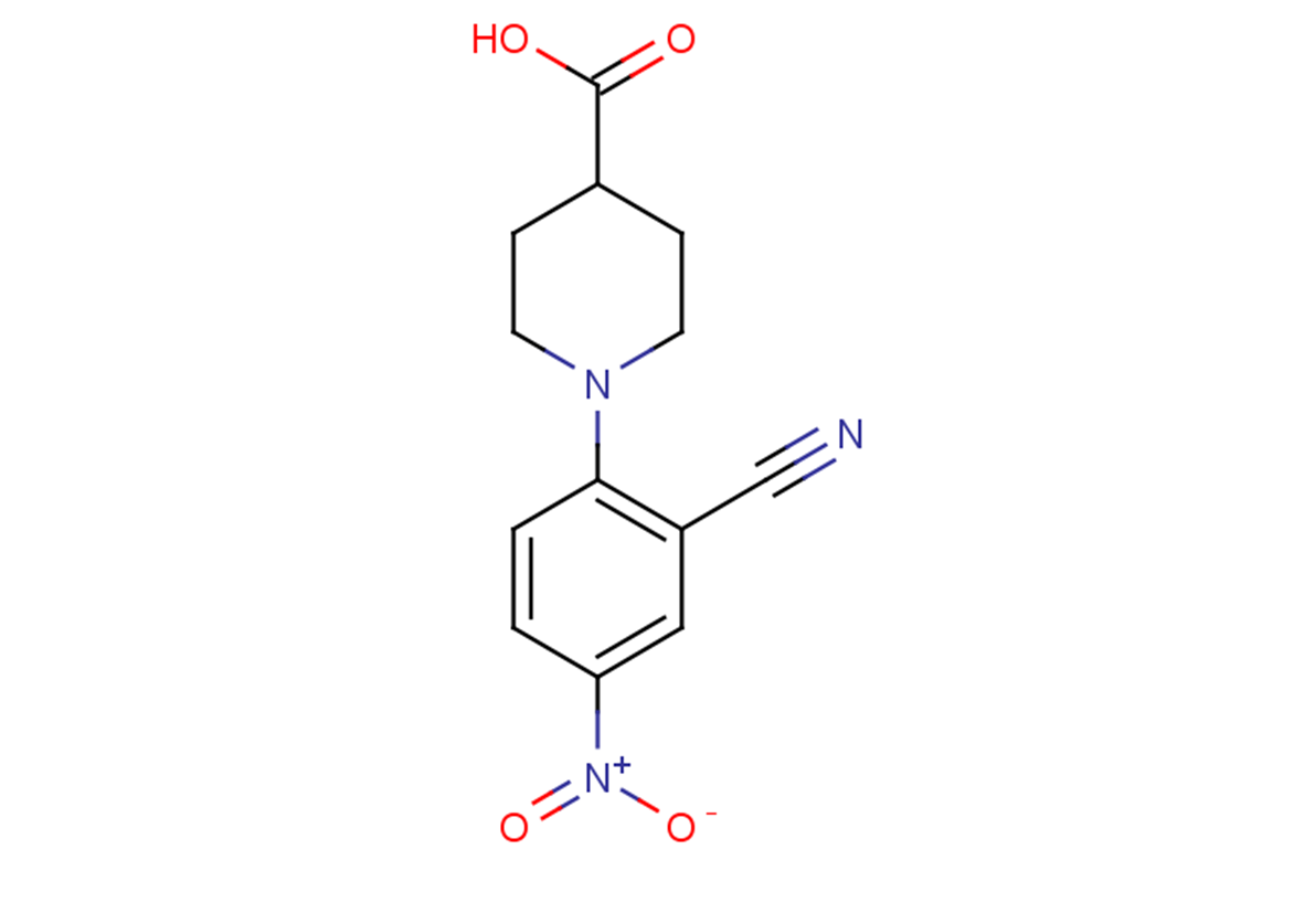 1-(2-cyano-4-nitrophenyl)piperidine-4-carboxylic acid