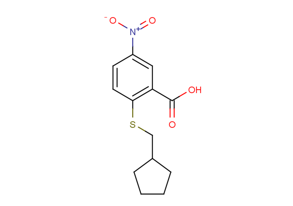 2-[(cyclopentylmethyl)sulfanyl]-5-nitrobenzoic acid