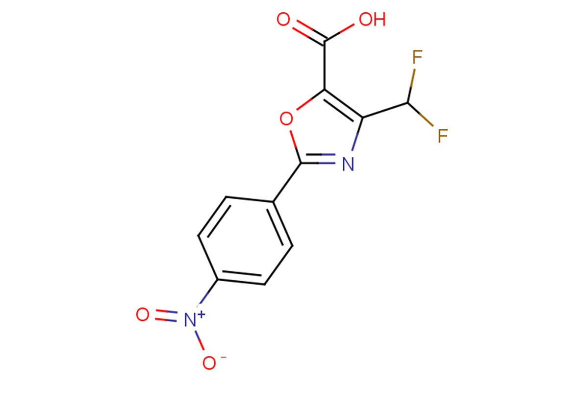 4-(difluoromethyl)-2-(4-nitrophenyl)-1,3-oxazole-5-carboxylic acid