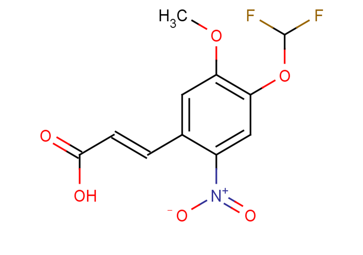 (2E)-3-[4-(difluoromethoxy)-5-methoxy-2-nitrophenyl]prop-2-enoic acid
