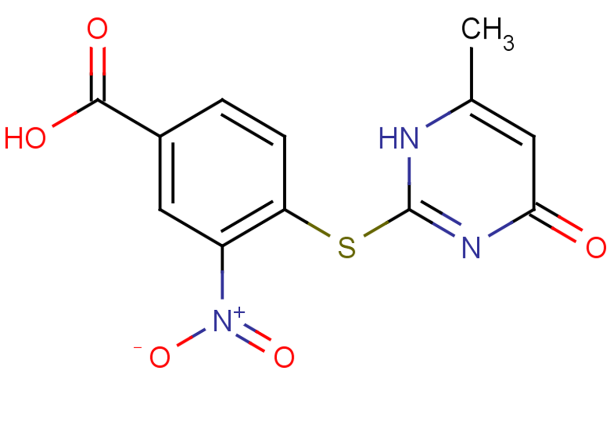 4-[(6-methyl-4-oxo-1,4-dihydropyrimidin-2-yl)sulfanyl]-3-nitrobenzoic acid