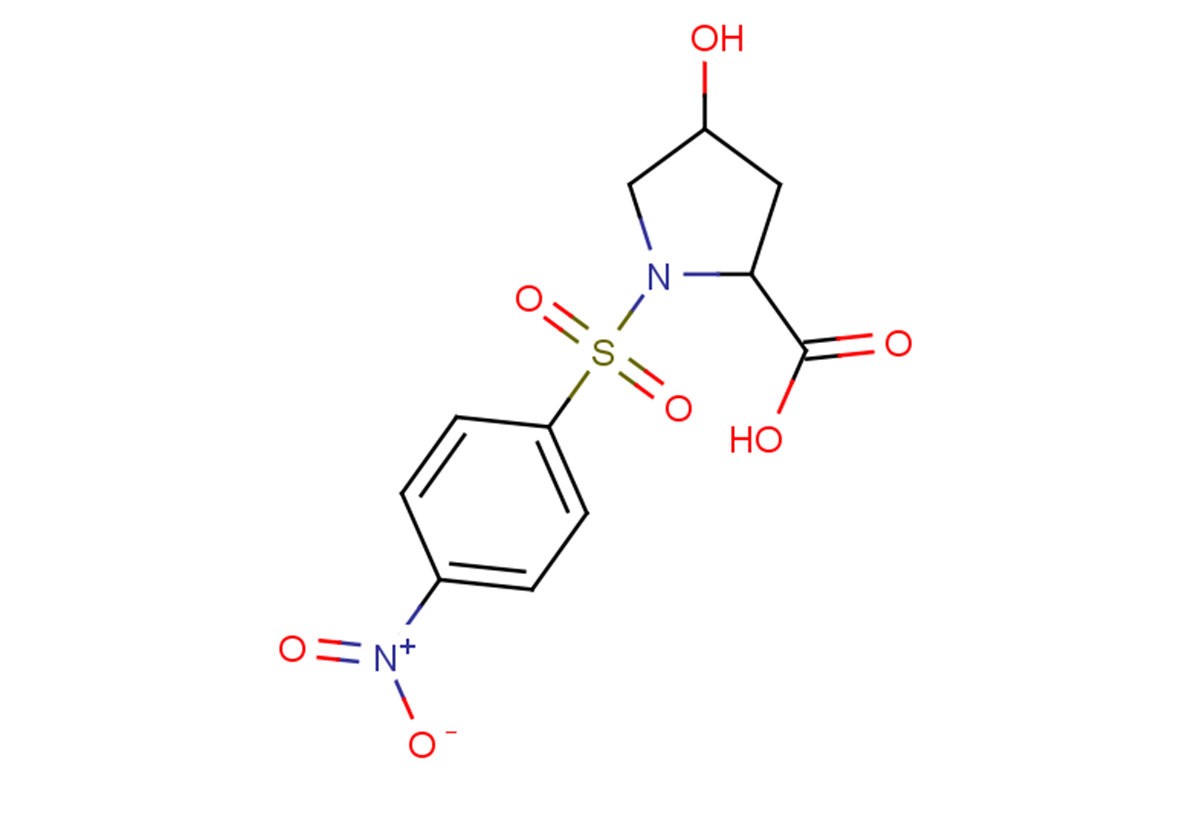 4-hydroxy-1-[(4-nitrobenzene)sulfonyl]pyrrolidine-2-carboxylic acid