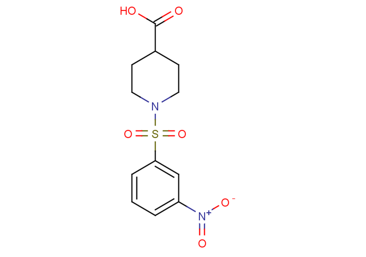 1-[(3-nitrobenzene)sulfonyl]piperidine-4-carboxylic acid