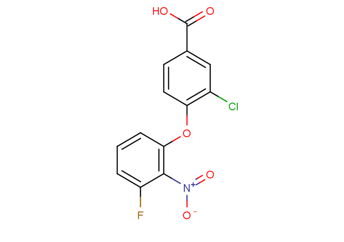 3-chloro-4-(3-fluoro-2-nitrophenoxy)benzoic acid