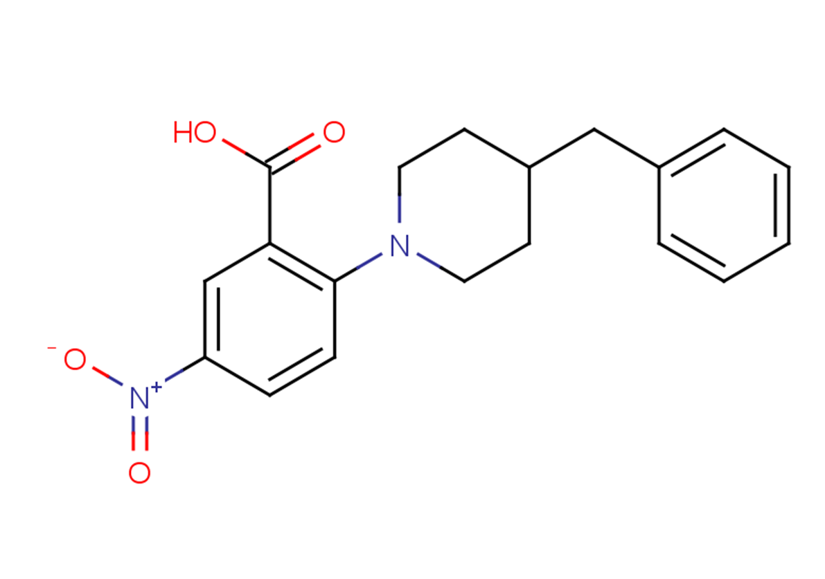 2-(4-benzylpiperidin-1-yl)-5-nitrobenzoic acid