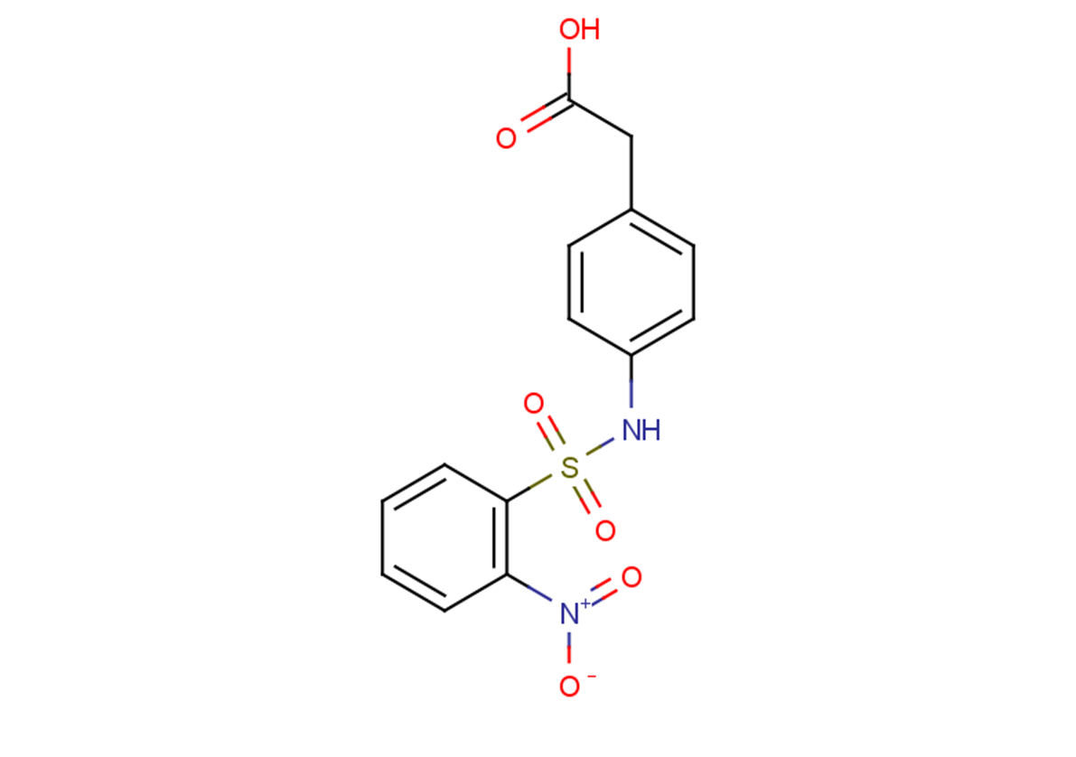 2-{4-[(2-nitrobenzene)sulfonamido]phenyl}acetic acid