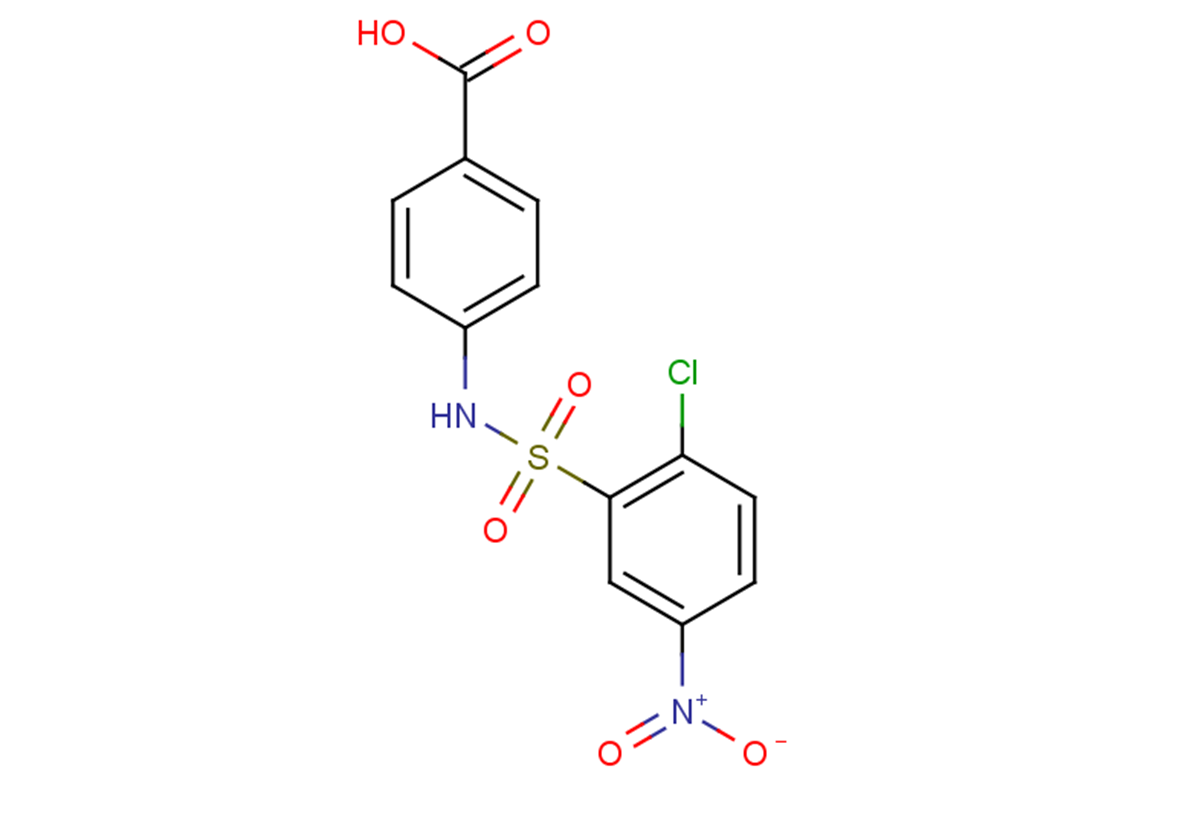 4-[(2-chloro-5-nitrobenzene)sulfonamido]benzoic acid