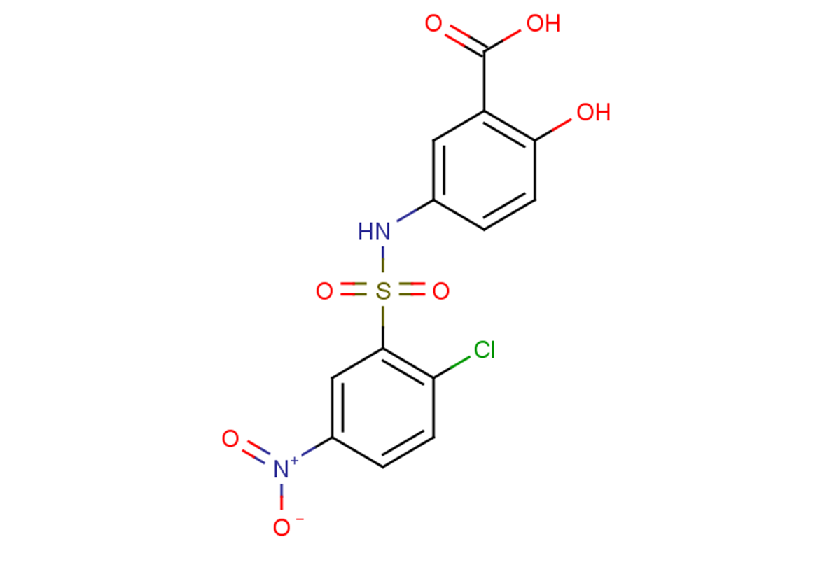 5-[(2-chloro-5-nitrobenzene)sulfonamido]-2-hydroxybenzoic acid