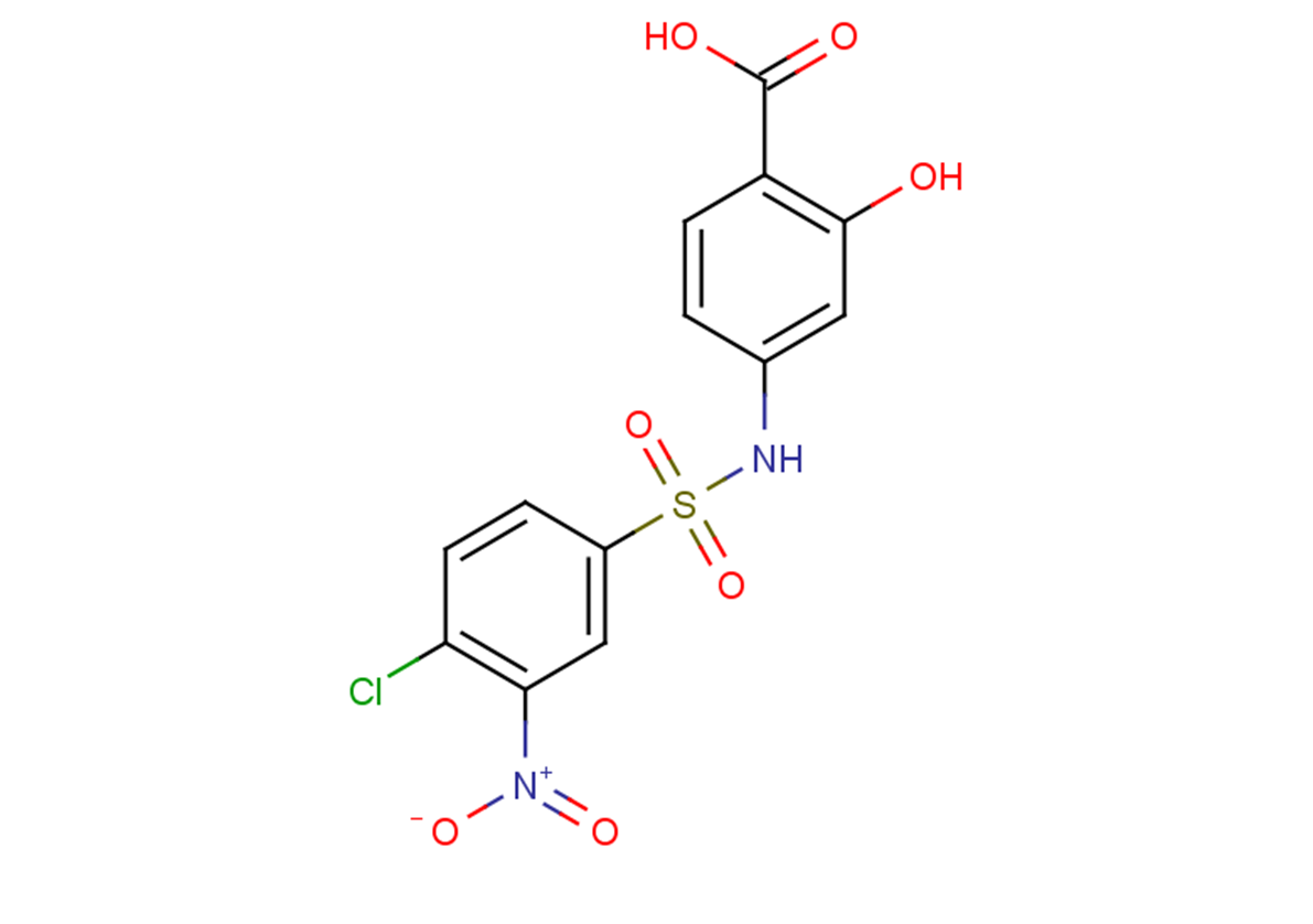 4-[(4-chloro-3-nitrobenzene)sulfonamido]-2-hydroxybenzoic acid