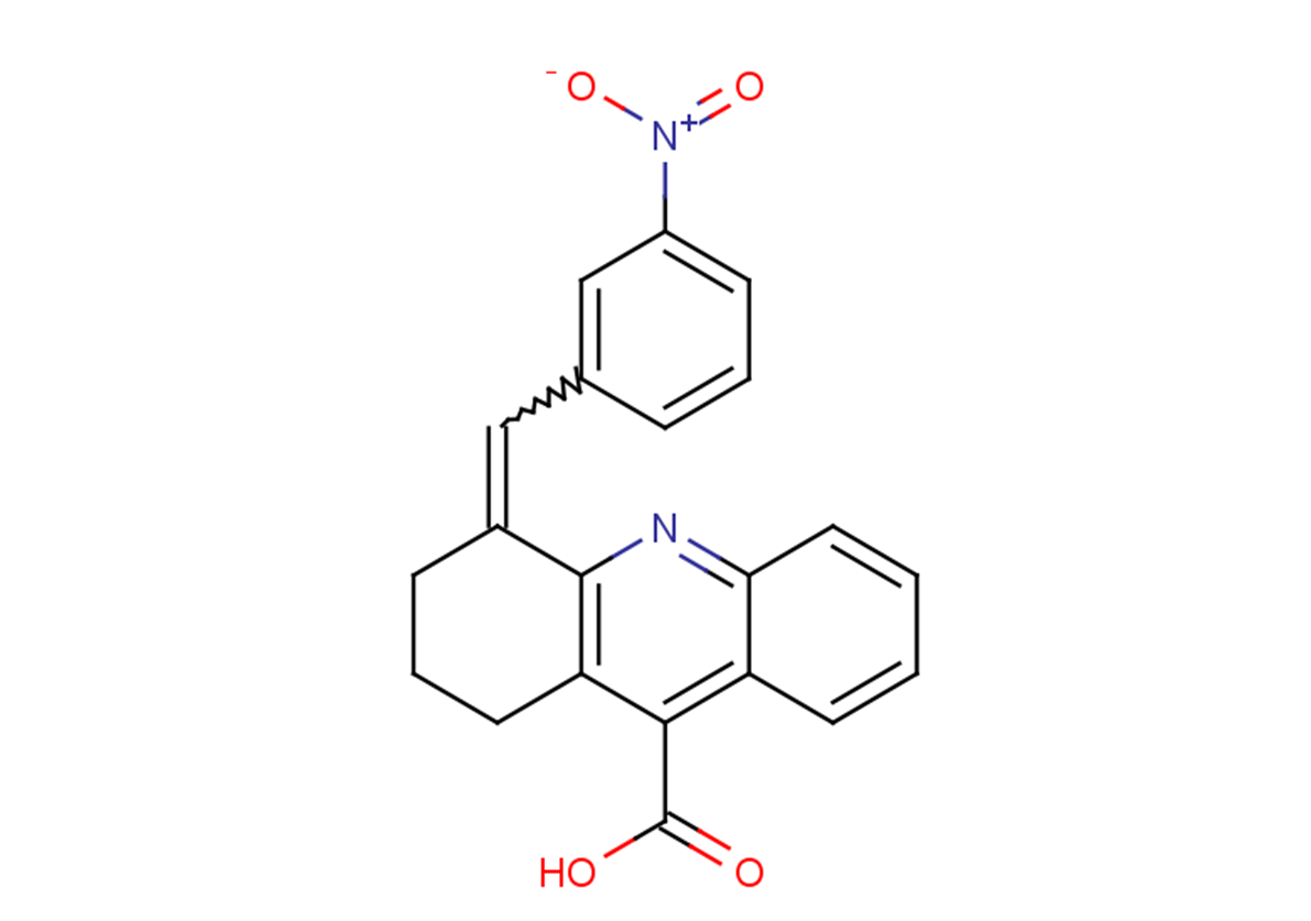 4-[(3-nitrophenyl)methylidene]-1,2,3,4-tetrahydroacridine-9-carboxylic acid