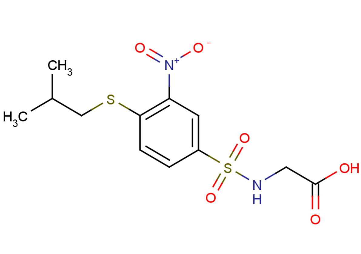 2-({4-[(2-methylpropyl)sulfanyl]-3-nitrobenzene}sulfonamido)acetic acid