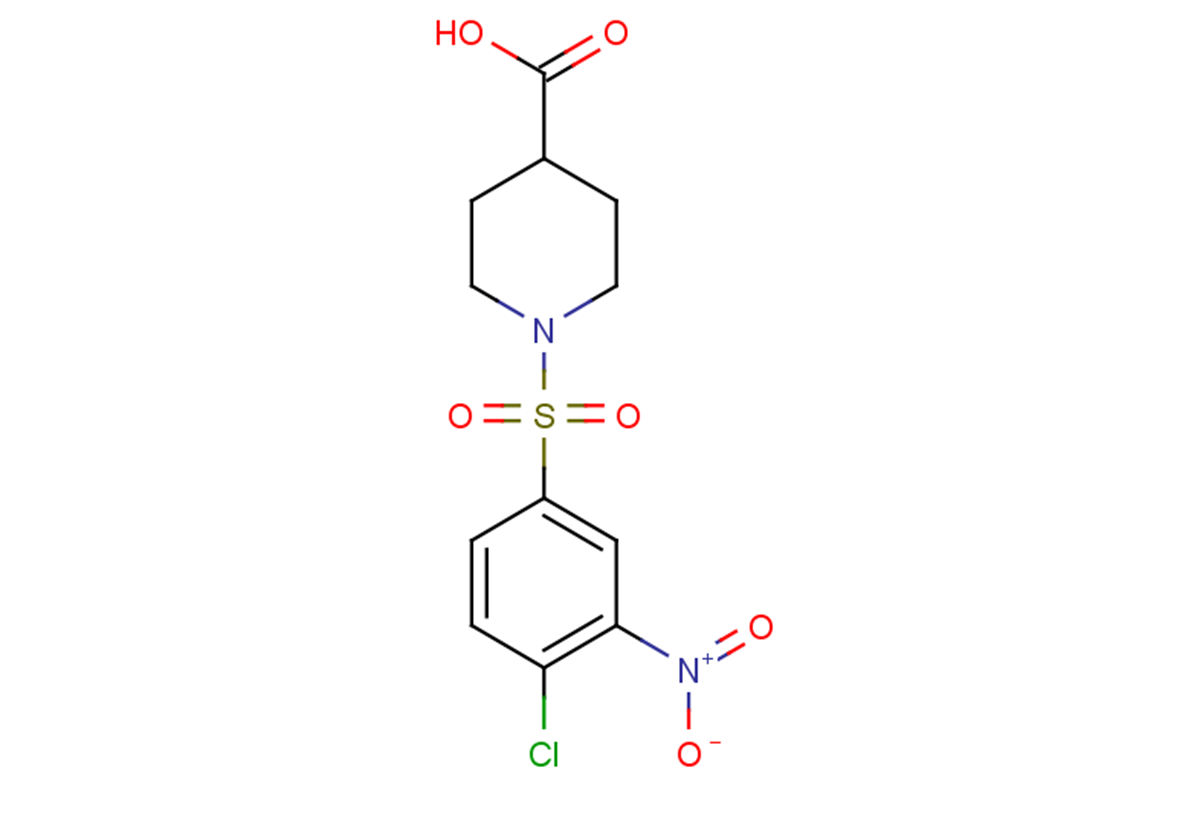 1-[(4-chloro-3-nitrobenzene)sulfonyl]piperidine-4-carboxylic acid