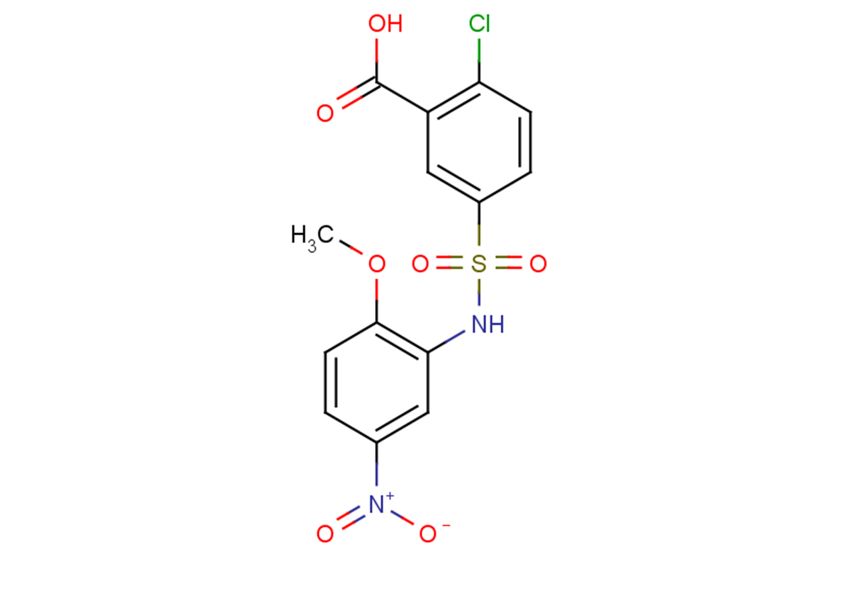 2-chloro-5-[(2-methoxy-5-nitrophenyl)sulfamoyl]benzoic acid
